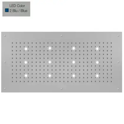 Верхній душ BOSSINI DREAM-XL RECTANGULAR, 12LED (синій), для підвісної стелі 100x50сm, хром (WI0382000030216) Верхній душ BOSSINI DREAM-XL RECTANGULAR, 12LED (синій), для підвісної стелі 100x50сm, хром (WI0382000030216)