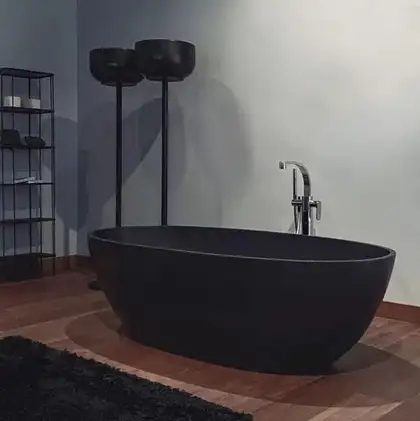 Ванна зі штучного каменю Flaminia APP 165x80 h52,5cm, білий глянсовий (AP165V)