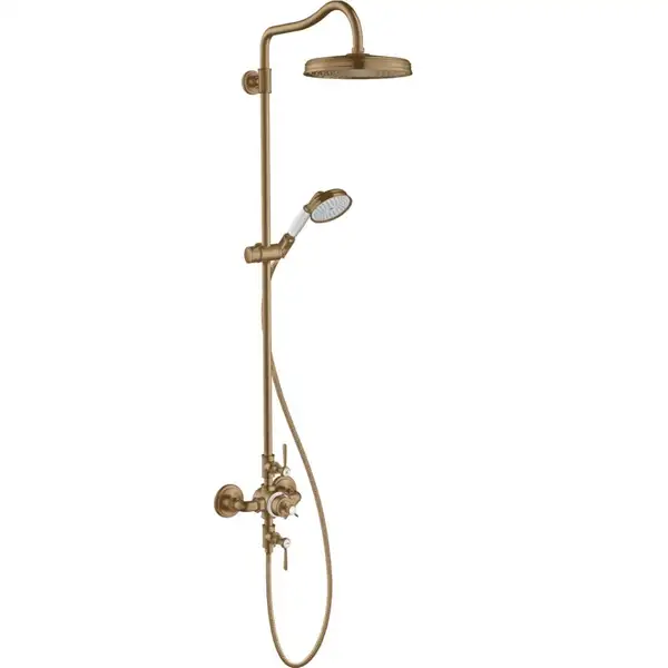 Душова система Axor Classic 240 1jet з термостатом, brushed bronze (16572140) Душова система Axor Classic 240 1jet з термостатом, brushed bronze (16572140)