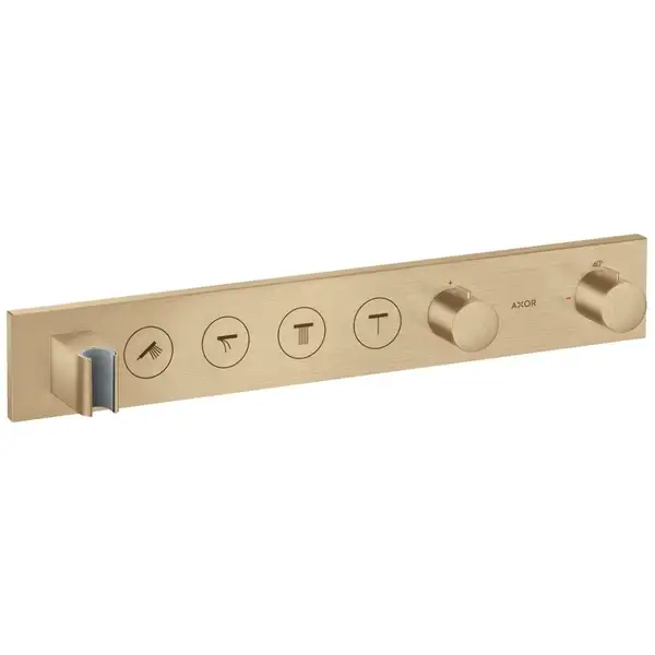 Термостат для душу Axor Showersolutions Select 600/90 на 4 функції, матова бронза (18357140) Термостат для душу Axor Showersolutions Select 600/90 на 4 функції, матова бронза (18357140)