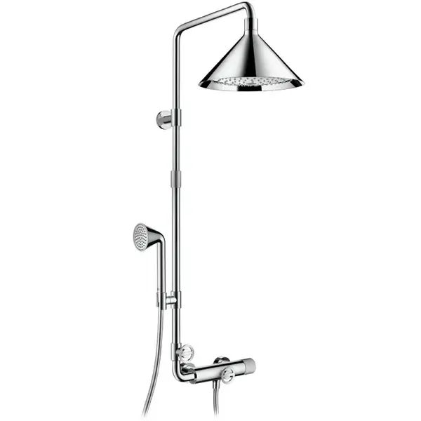Душова колона з термостатом і верхнім душем AXOR Front Showerpipe (26020000)
