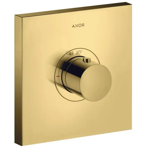 Термостат Axor ShowerSelect Highflow square прихованого монтажу, gold optic (36718990) Термостат Axor ShowerSelect Highflow square прихованого монтажу, gold optic (36718990)