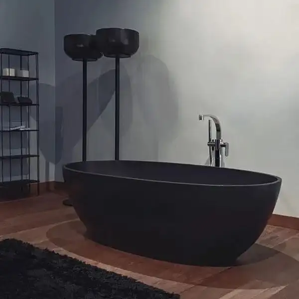 Ванна зі штучного каменю Flaminia APP 176x91 h52,5cm, білий глянсовий (AP176V)