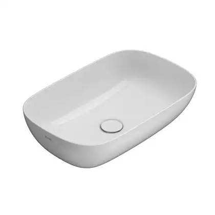 Умивальник на стільницю Globo T-Edge 60x38 см, білий матовий (B6R60BO) Умивальник на стільницю Globo T-Edge 60x38 см, білий матовий (B6R60BO)