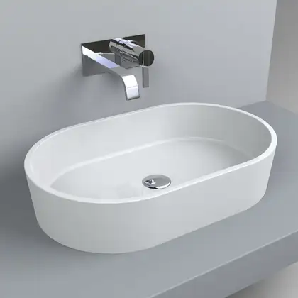 Умивальник на стільницю Globo T-Edge 60x35, білий (FO061BI)