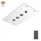 Fima Carlo Верхній душ Fima Modular монтажу стельового з нержавіючої сталі, LED підсвічування, Золото (F2820OR)