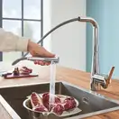 Змішувач для кухні з висувним виливом Grohe Zedra (32553002)