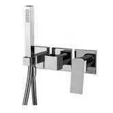 Змішувач для душа вбудований Fima Carlo Fit з душовим комплектом, хром (F3399X8CR)
