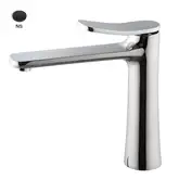 Fima Carlo Змішувач для умивальника високий Fima Flo, чорний матовий (F3801LNS)