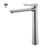 Fima Carlo Змішувач для умивальника високий Fima Flo, браширований нікель (F3801/HSN) (F3801_HSN)