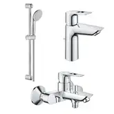 Набір змішувачів для ванни Grohe BauLoop New 3 в 1, хром (UA123215M0)