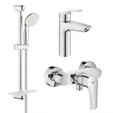 Grohe Eurosmart New Комплект смесителей, хром (UA123244M0)