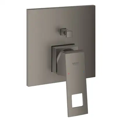 Змішувач для ванни прихованого монтажу Grohe Eurocube зовнішня частина для 35600000, темний графіт (24062AL0)