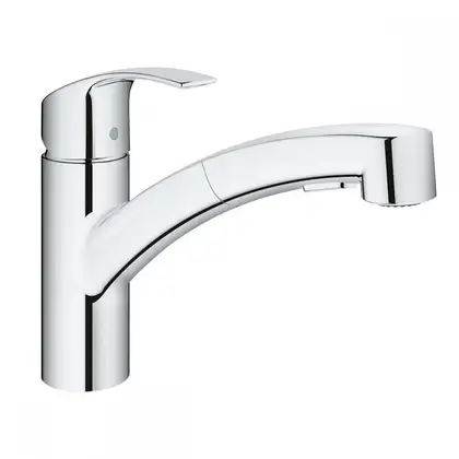 Змішувач для кухні з висувним виливом Grohe Eurosmart (30305000)