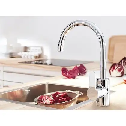 Змішувач для кухні з висувним виливом Grohe Eurostyle Cosmopolitan (31126004) Змішувач для кухні з висувним виливом Grohe Eurostyle Cosmopolitan (31126004)