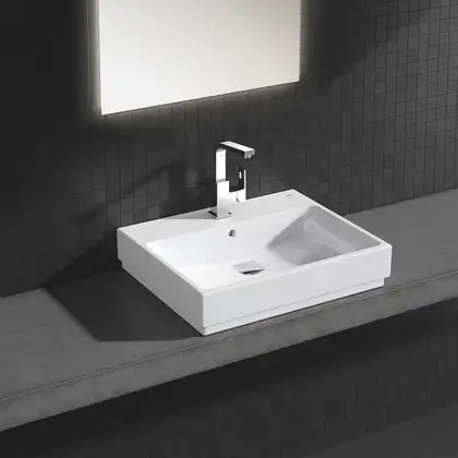 Умивальник на стільницю Grohe Cube Ceramic 600х490 мм, білий (3947700H) Умивальник на стільницю Grohe Cube Ceramic 600х490 мм, білий (3947700H)