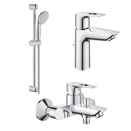 Набір змішувачів для ванни Grohe BauLoop New 3 в 1, хром (UA123215M0) Набір змішувачів для ванни Grohe BauLoop New 3 в 1, хром (UA123215M0)