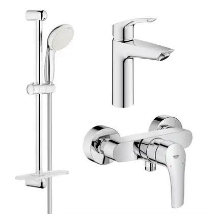 Grohe Eurosmart New Комплект смесителей, хром (UA123244M0)