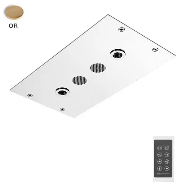 Fima Carlo Верхній душ Fima Modular монтажу стельового з нержавіючої сталі, LED підсвічування, Золото (F2820OR) Fima Carlo Верхній душ Fima Modular монтажу стельового з нержавіючої сталі, LED підсвічування, Золото (F2820OR)