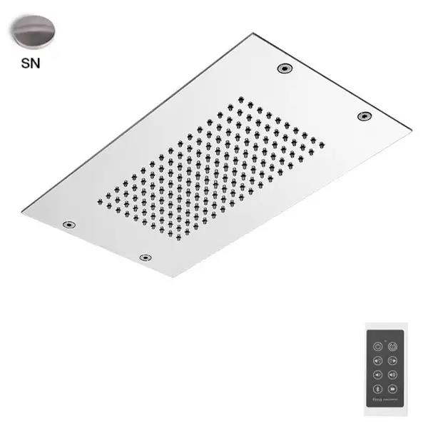 Fima Carlo Верхній душ Fima Modular стельового монтажу з нержавіючої сталі, LED підсвічування, Нікель брашований (F2825SN) Fima Carlo Верхній душ Fima Modular стельового монтажу з нержавіючої сталі, LED підсвічування, Нікель брашований (F2825SN)
