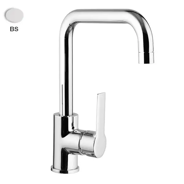 Fima Carlo Змішувач для кухні Fima Mast, білий матовий (F3137_1BS) Fima Carlo Змішувач для кухні Fima Mast, білий матовий (F3137_1BS)