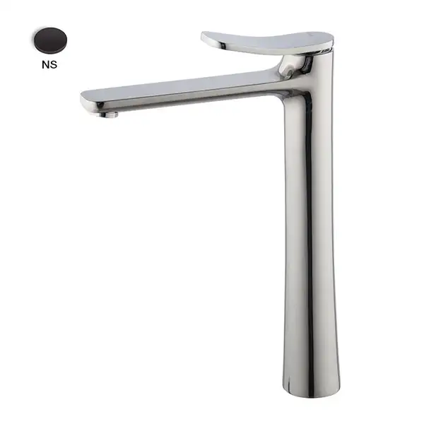 Fima Carlo Змішувач для умивальника високий Fima Flo, чорний матовий (F3801/HNS) (F3801_HNS)