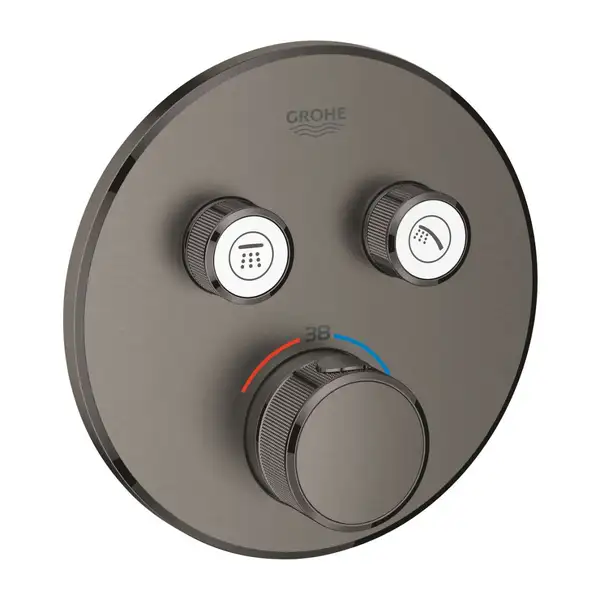 Термостат для душу Grohe Grohtherm SmartControl на 2 виходи, графіт матовий (29119AL0) Термостат для душу Grohe Grohtherm SmartControl на 2 виходи, графіт матовий (29119AL0)