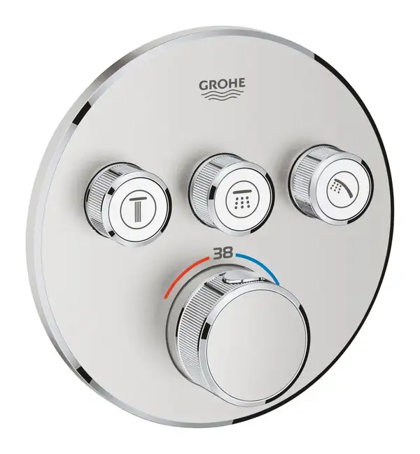 Термостат для ванни прихованого монтажу Grohe Grohtherm SmartControl, сталевий (29121DC0)