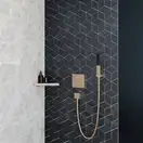Hansgrohe Ecostat S Термостат прихованого монтажу, бронза матова (15714140)