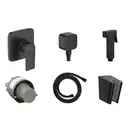 Комплект гігієнічного душу Hansgrohe Vernis Blend з лійкою Noken Square, Matt Black (20220002)