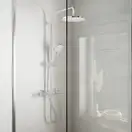 Душова система Hansgrohe Vernis Blend Showerpipe 200 1jet EcoSmart для ванни з термостатом, хром (26089000)