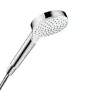 Ручний душ Hansgrohe Crometta 100 1jet, EcoSmart 9л/хв, White/Chrome (26333400)