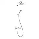 Душова система Hansgrohe Croma 220 1jet Showerpipe з термостатом, хром (27185000)