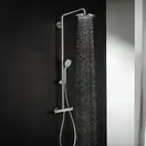 Душова система Hansgrohe Croma 220 1jet Showerpipe з термостатом, хром (27185000)