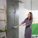 Hansgrohe Crometta E Showerpipe 240 Душевая система, хром (27281000)