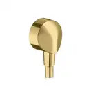 Шланговое під'єднання Hansgrohe FixFit E без зворотного клапана, polished gold optic (27454990)