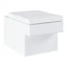 Сидіння для унітазу Grohe Cube Ceramic швидкознімне з мікроліфтом, білий альпін (39488000)