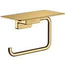 Тримач туалетного паперу Hansgrohe AddStoris з поличкою, Polished Gold Optic (41772990)