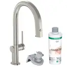 Змішувач кухонний Hansgrohe Aqittura M91 FilterSystem 210 1jet pull/out Harmony, Stainless (76801800)