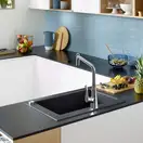 Кухонна мийка Hansgrohe C51 C51-F450-01 Sink combi 560x510 зі змішувачем Select, Сhrome (43212000)