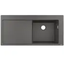 Кухонна мийка Hansgrohe S514-F450 1050х510 поличка зліва, Stonegrey (43314290)