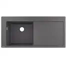 Кухонна мийка Hansgrohe S5110-F450 1050х510 поличка праворуч, Stonegrey (43330290)
