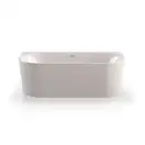 Ванна акрилова Knief Fresh Wall 180x80, Click-Clack з виливом, білий глянсовий (010023107/010009107) (010023107_010009107)