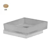 Fima Carlo Мильниця з тримачем Fima Quadra, що окремо стоїть, золото (F6023_2OR)