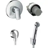 Гігієнічний душ Hansgrohe Logis S зі змішувачем, хром (20200005)