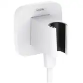 Шлангове підключення Hansgrohe FixFit Porter Q з тримачем, Matt White (26887700)