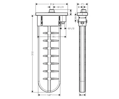 Шланг для лійки Hansgrohe SBox Square 145 (28010670) Шланг для лійки Hansgrohe SBox Square 145 (28010670)