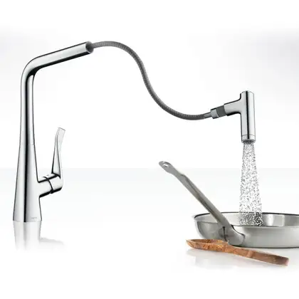 Hansgrohe Metris Select 320 Змішувач для кухні, хром (14884000) Hansgrohe Metris Select 320 Змішувач для кухні, хром (14884000)
