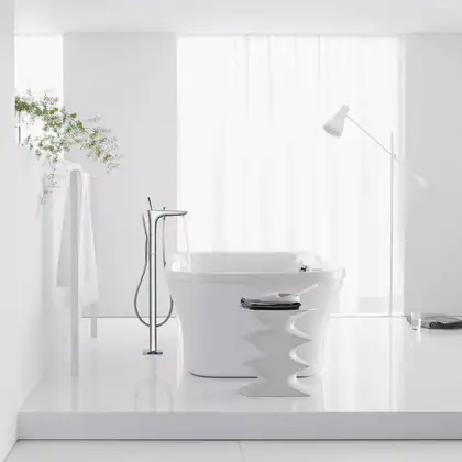 Змішувач для ванни для підлоги Hansgrohe PuraVida, хром (15473000)