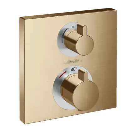 Hansgrohe Ecostat S Термостат прихованого монтажу, бронза матова (15714140)
